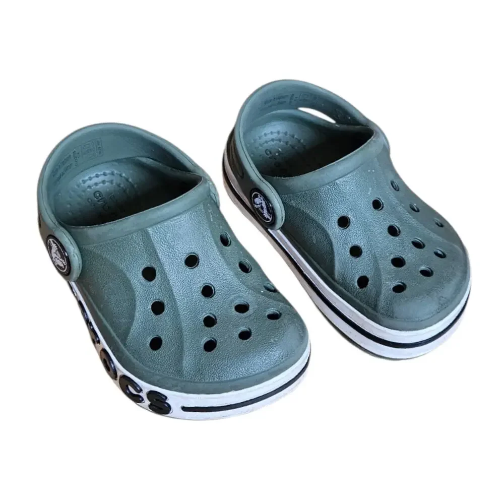 Crocs Toddler Size 4 Olive Green Bayaband Clog Water Slip On Shoes